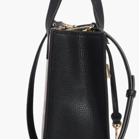 Marc Jacobs LEATHER Leopard Cheetah Small Tote Crossbody Bag Purse - Picture 4 of 5